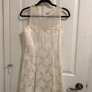 Dillard Skater skirt white wedding dress